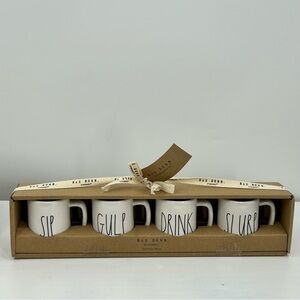 New Rae Dunn Espresso Mugs Set of 4